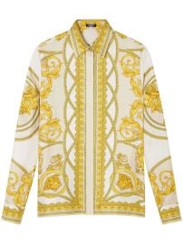 Versace La Coupe Des Dieux Silk Shirt | Neutrals | FARFETCH at Farfetch